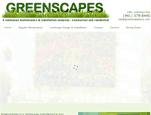 Tablet Screenshot of greenscapessrq.com